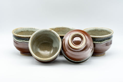 Tezumi — Japanese Tea Set - Maru-gata Do-ake Kyusu with 5 Yunomi — additional view