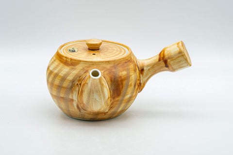 Japanese Tea Set - 有田焼 Porcelain Debeso Kyusu with 5 Yunomi - Tezumi
