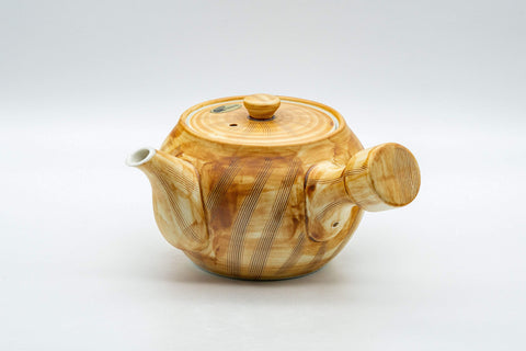Japanese Tea Set - 有田焼 Porcelain Debeso Kyusu with 5 Yunomi - Tezumi