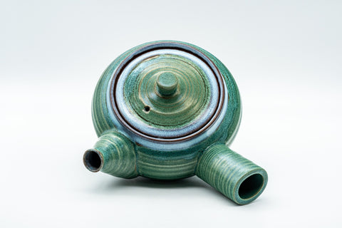 Japanese Kyusu - Striped Hiramaru-gata Debeso Teapot - 450ml