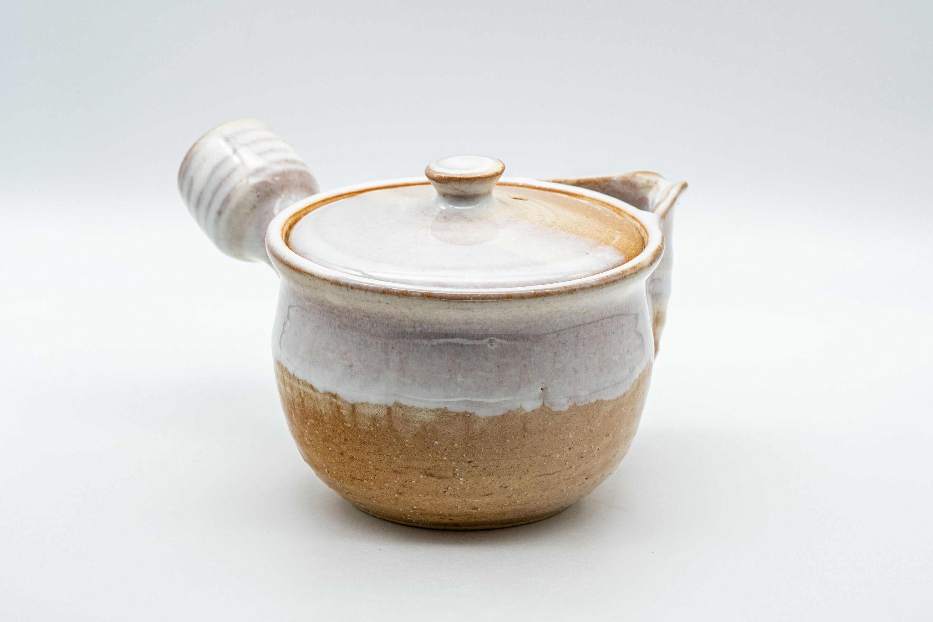 Japanese Tea Set - 萩殿窯 Hagi-yaki Houhin-style Do-ake Kyusu with 5 Senchawan - 450ml - Tezumi