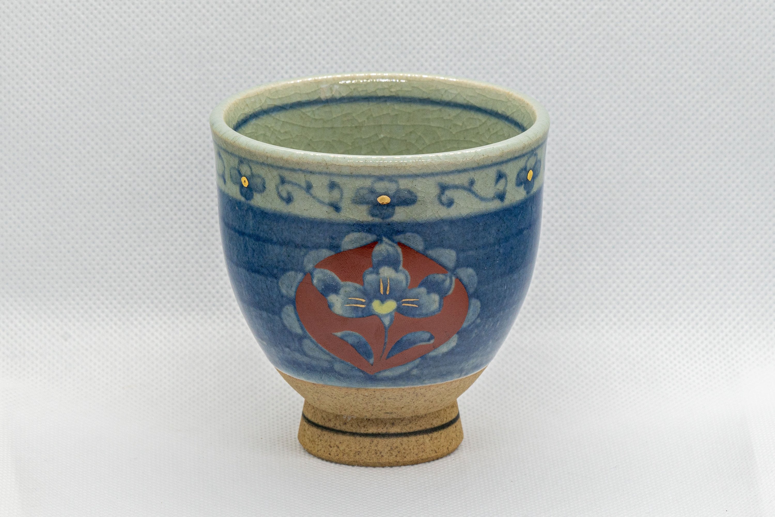 Japanese Teacup - Kiyohide Kiln Floral Arita-yaki Yunomi - 190ml - Thumbnail 4