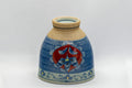 Tezumi — Japanese Teacup - 清秀  Kiyohide Kiln Floral Arita-yaki Yunomi - 190ml — tipped to show the interior