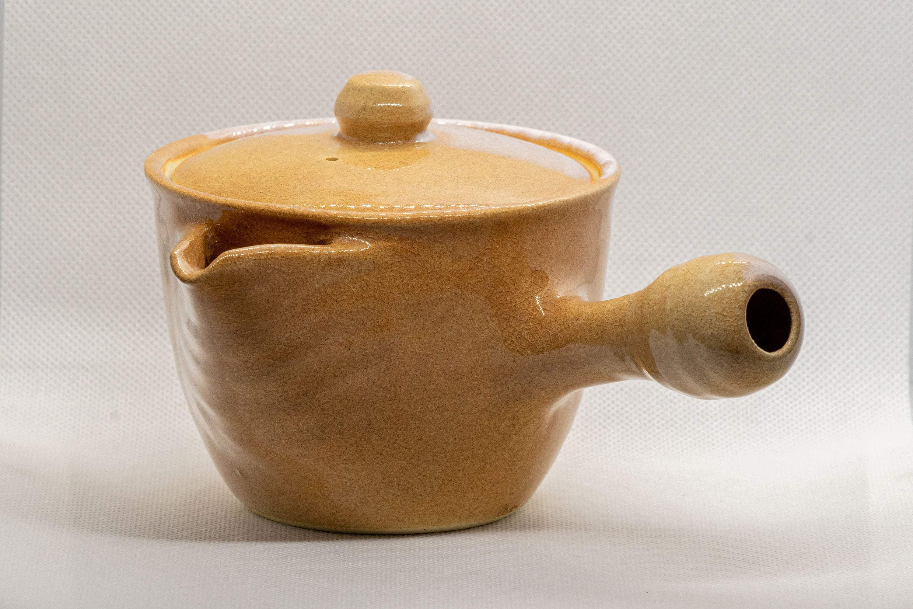 Japanese Kyusu - Houhin-style Hagi-yaki Do-ake Teapot - 300ml - Tezumi