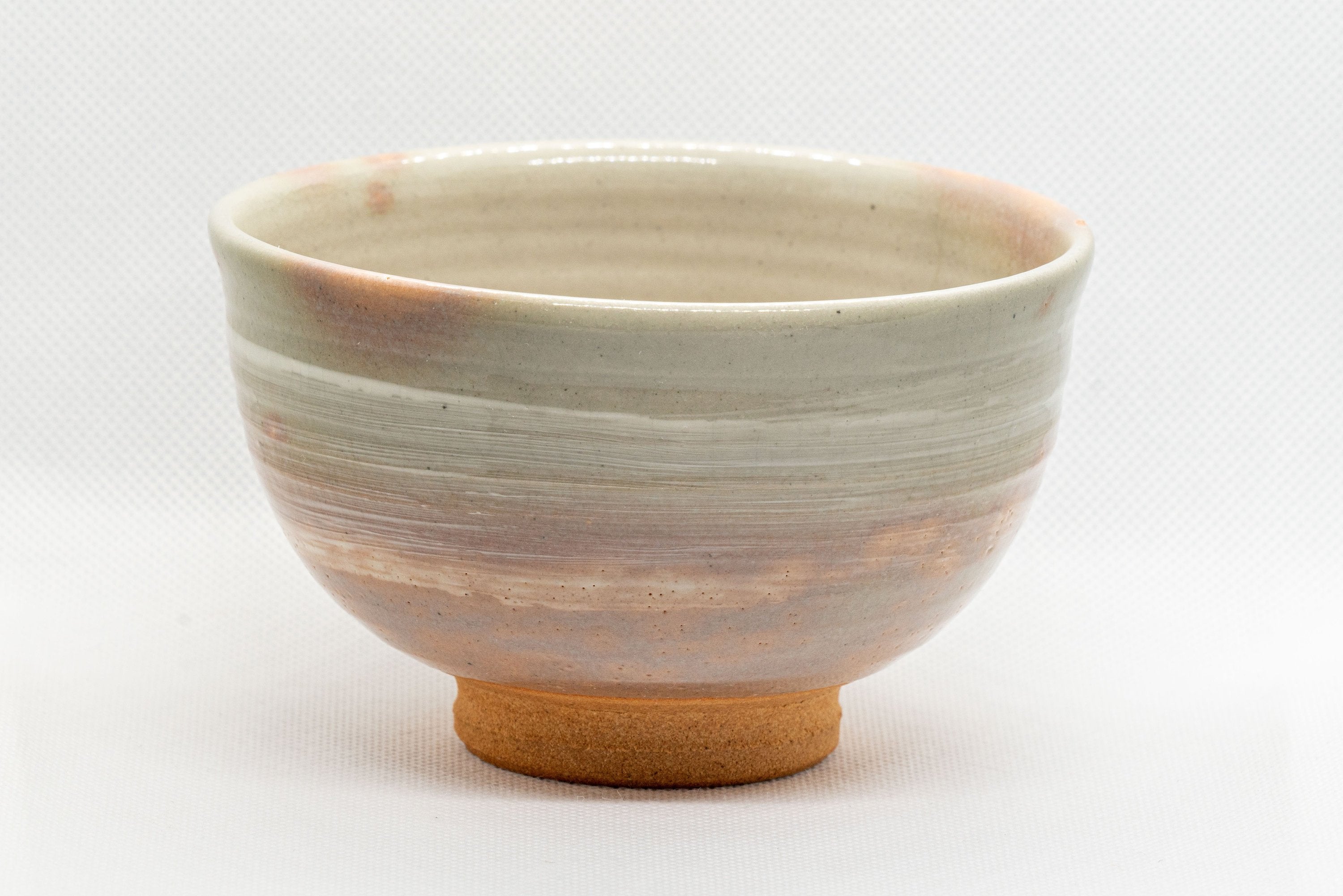 Japanese Matcha Bowl - Shigaraki-yaki Gohonte Wan-nari Chawan - Nishio Kashu - Tezumi