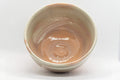 Tezumi — Nishio Kashu Shigaraki-yaki gohonte chawan, overhead view into the glazed interior