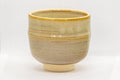 Japanese Matcha Bowl - Akiyama Kiln Tsutsu-gata Akahada-yaki Chawan - 475ml - alternate side view