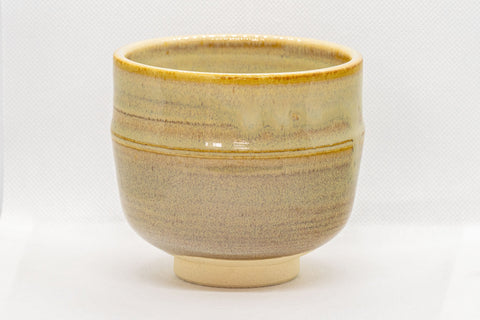 Japanese Matcha Bowl - Akiyama Kiln Tsutsu-gata Akahada-yaki Chawan - 475ml - alternate side view