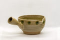 Tezumi — Japanese Yuzamashi - Beige Left-handed Water Cooler - 150ml — tipped to show the interior