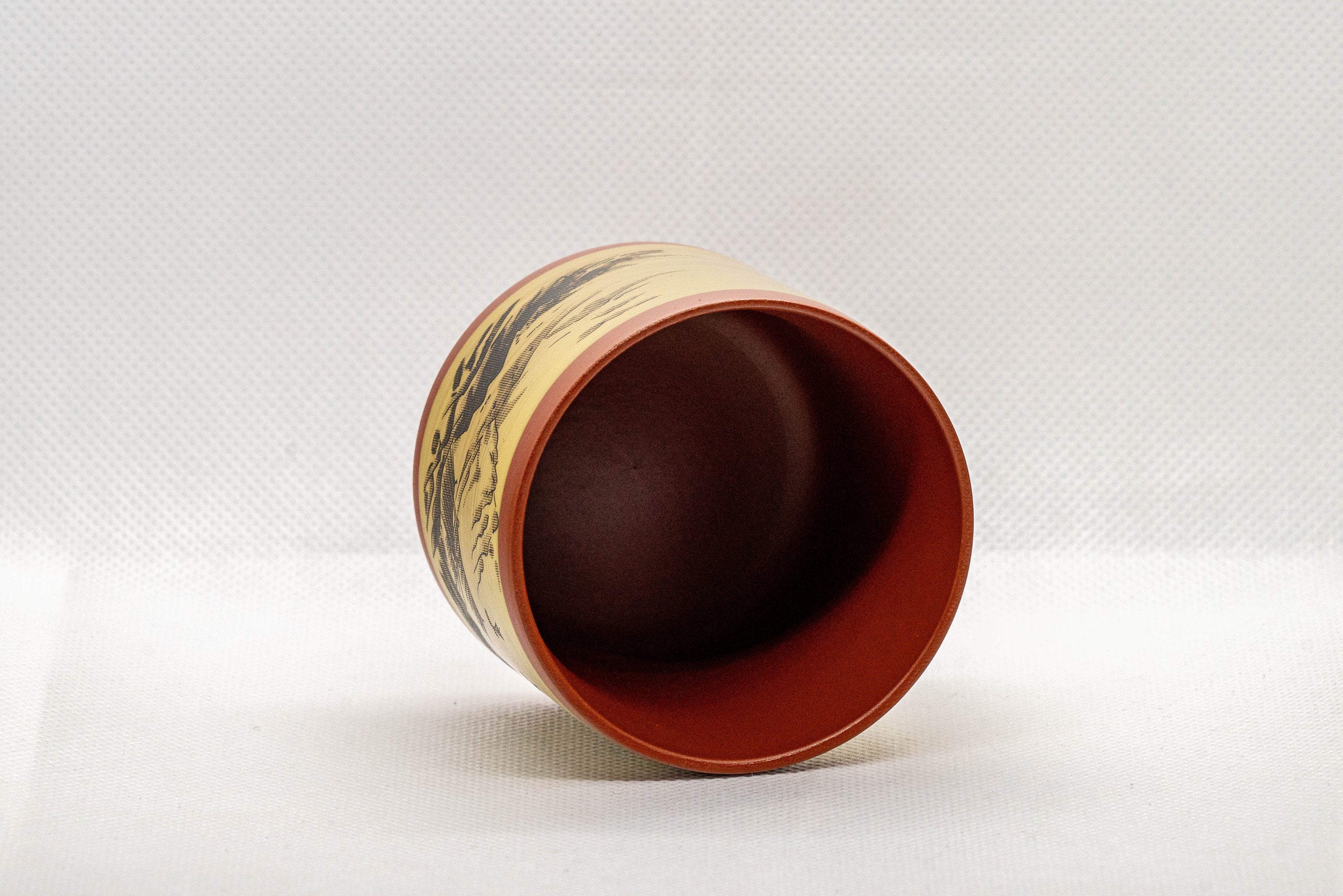 Japanese Teacups - Set of 3 Mountainous Tokoname-yaki Yunomi - 125ml