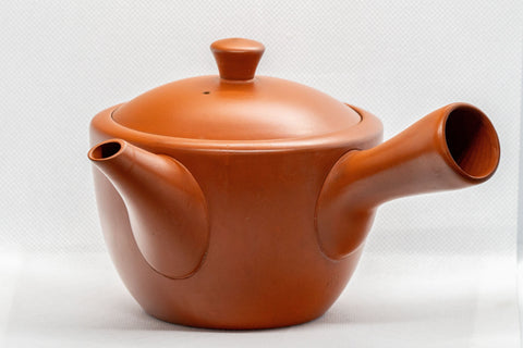 Japanese Kyusu - 煌堂 Koudo Morita Kanji Bamboo Tokoname-yaki Debeso Teapot - 480ml