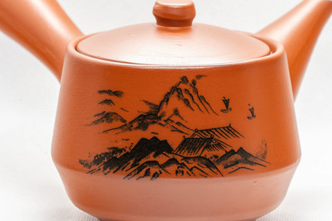Japanese Kyusu - Mountainous Tokoname-yaki Debeso Teapot - 280ml - Tezumi