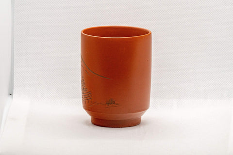 Japanese Teacup - いわぎん Iwagin Tsutsu-gata Tokoname-yaki Yunomi - 150ml