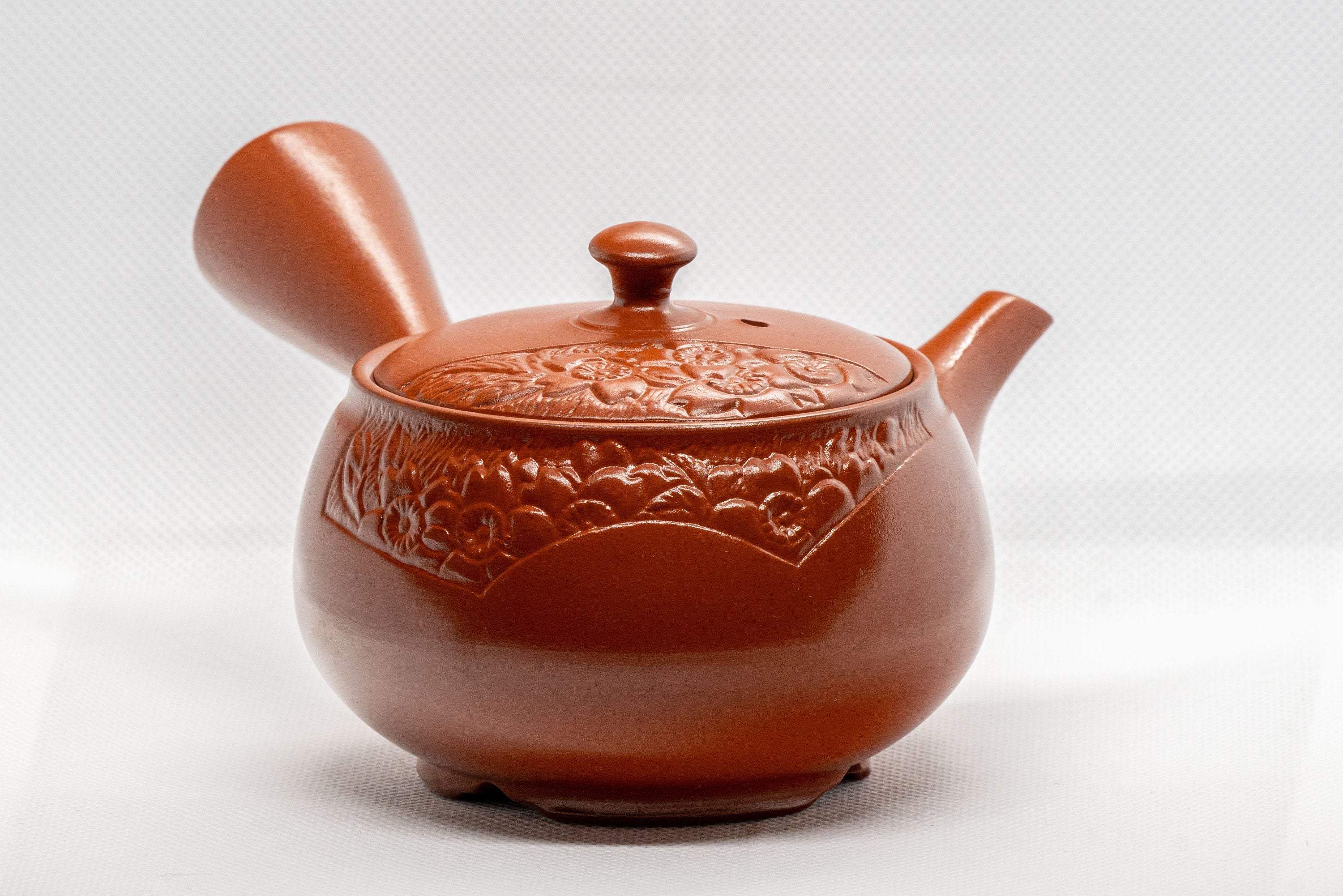 Japanese Kyusu - Floral Tokoname-yaki Teapot - 275ml - Thumbnail 5