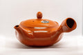 Tezumi — Japanese Kyusu - Tokoname-yaki Obi-ami Teapot - 375ml — side view showing the spout