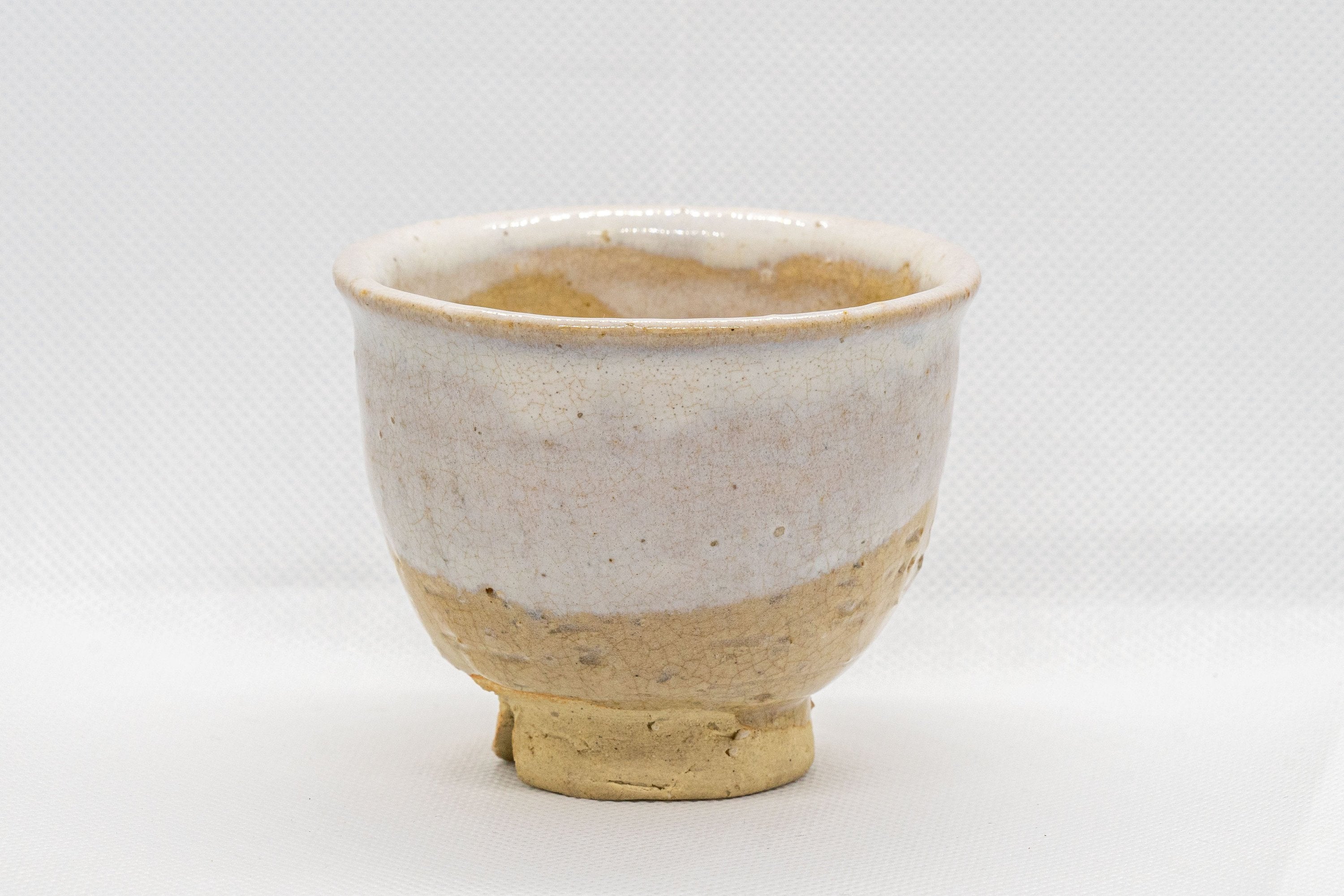 Japanese Teacup - White Glazed Hagi-yaki Yunomi - 125ml