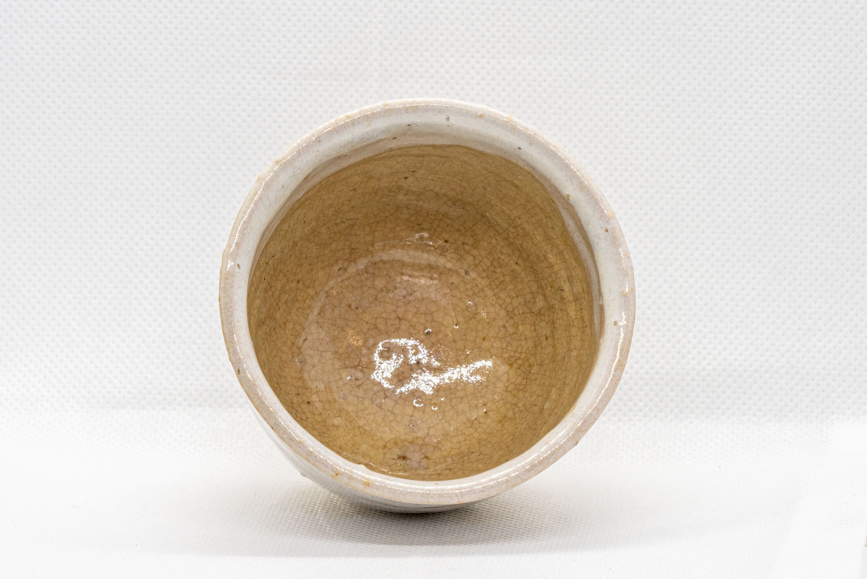 Japanese Teacup - White Glazed Hagi-yaki Yunomi - 125ml