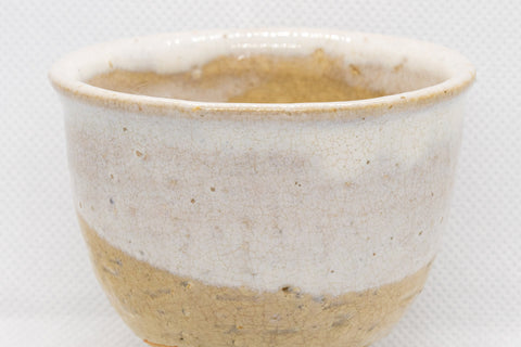Japanese Teacup - White Glazed Hagi-yaki Yunomi - 125ml