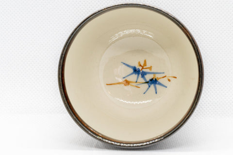 Tezumi — Japanese Teacup - Tenmoku Arita-yaki Yunomi - 135ml — inverted showing the foot ring