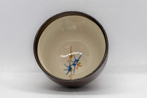 Tezumi — Japanese Teacup - Tenmoku Arita-yaki Yunomi - 135ml — front view from another angle