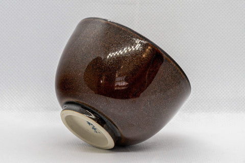 Tezumi — Japanese Teacup - Tenmoku Arita-yaki Yunomi - 135ml — three-quarter view