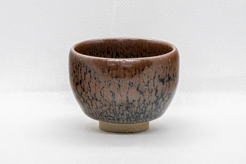 Japanese Teacup - 木村 好博 Kimura Yoshihiro - Yuteki Tenmoku Echizen-yaki Guinomi - 75ml