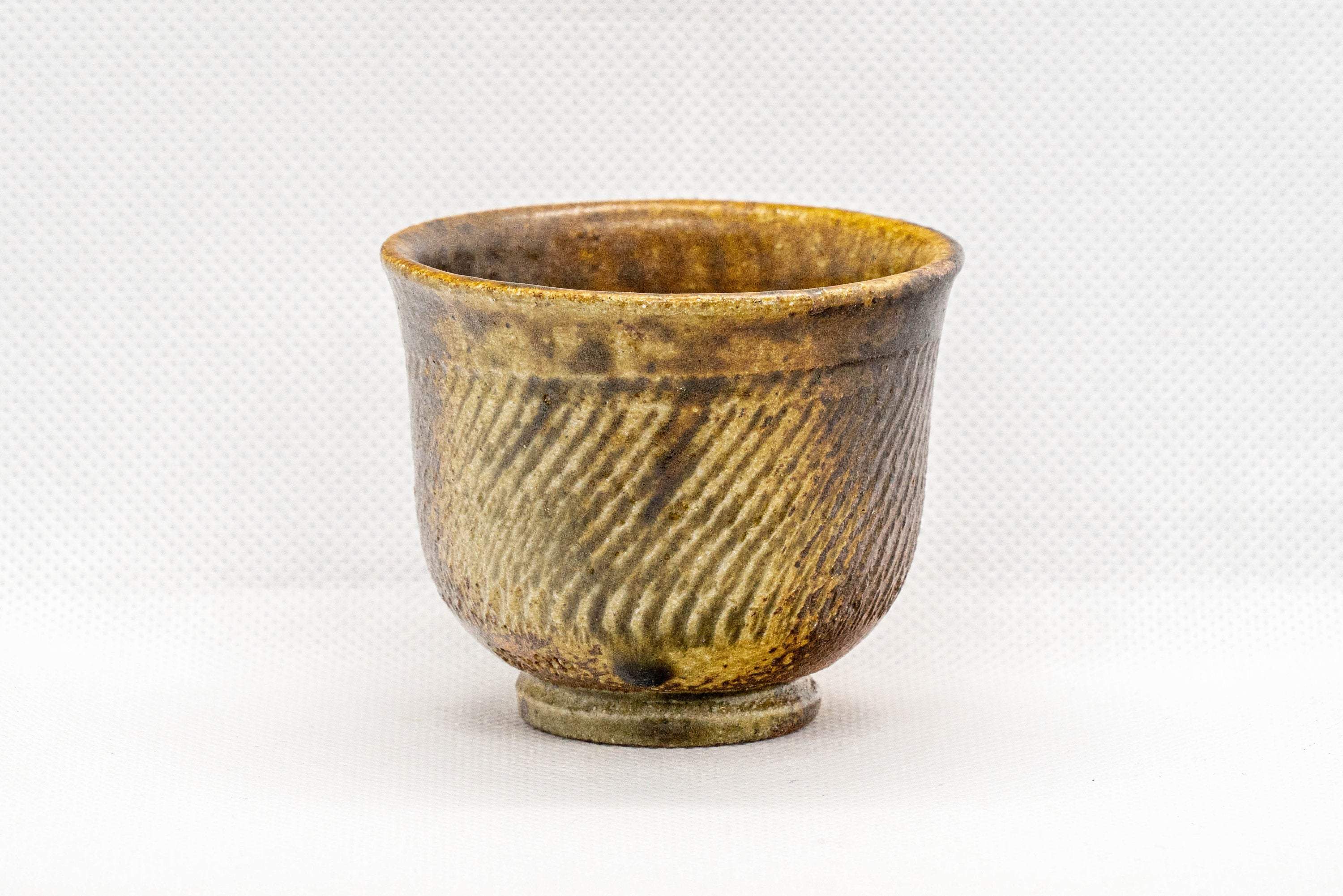 Japanese Teacups - Set of 4 Tochiri Brown Senchawan - 75ml