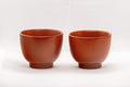 Japanese Teacups - Pair of Tokoname-yaki Senchawan - 60ml - front view of the pair of cups