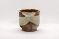 Tezumi — Japanese Teacup - Brown White Glazed Guinomi - 75ml — front view
