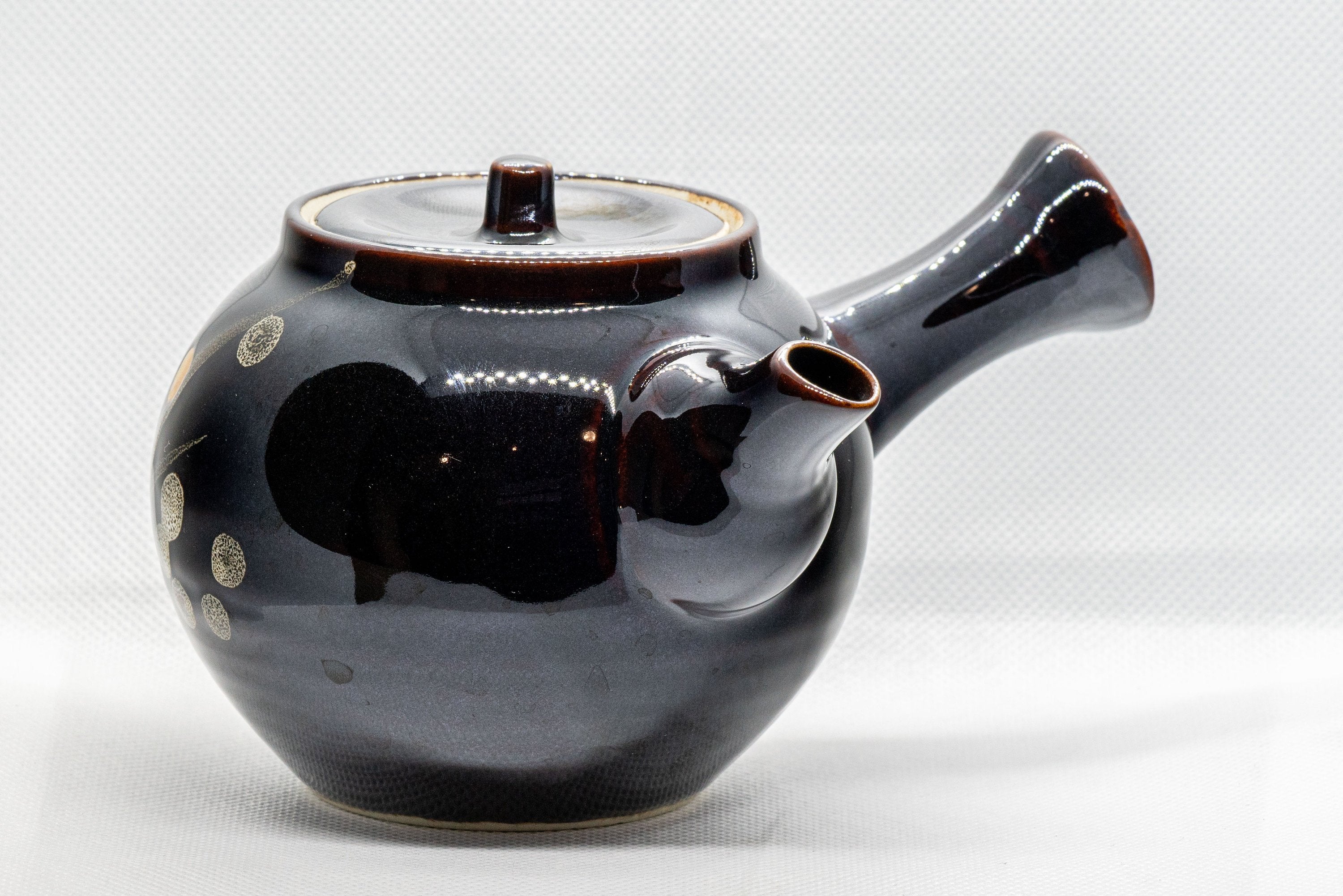 Japanese Kyusu - Tenmoku Maru-gata Arita-yaki Teapot - 400ml