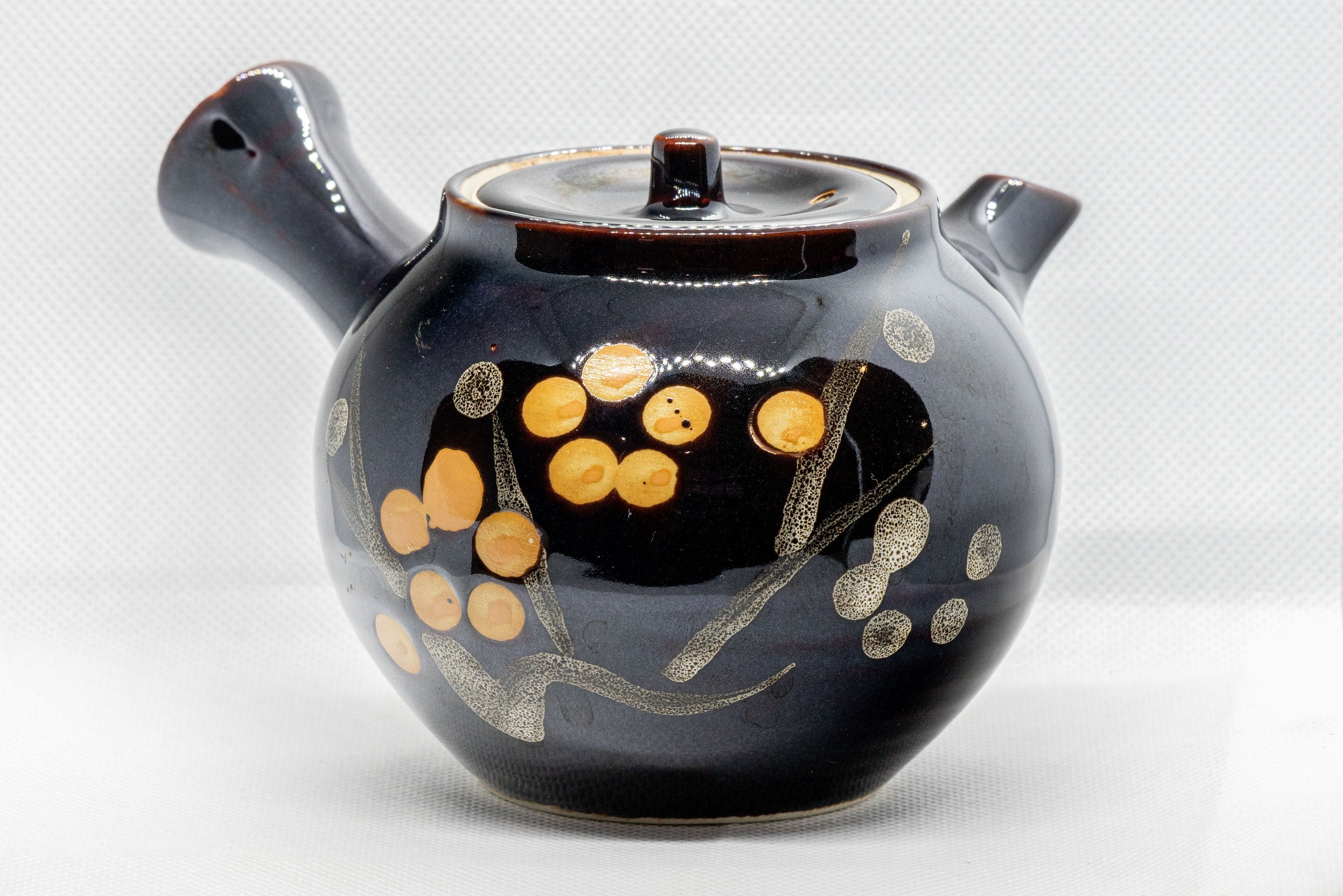 Japanese Kyusu - Tenmoku Maru-gata Arita-yaki Teapot - 400ml