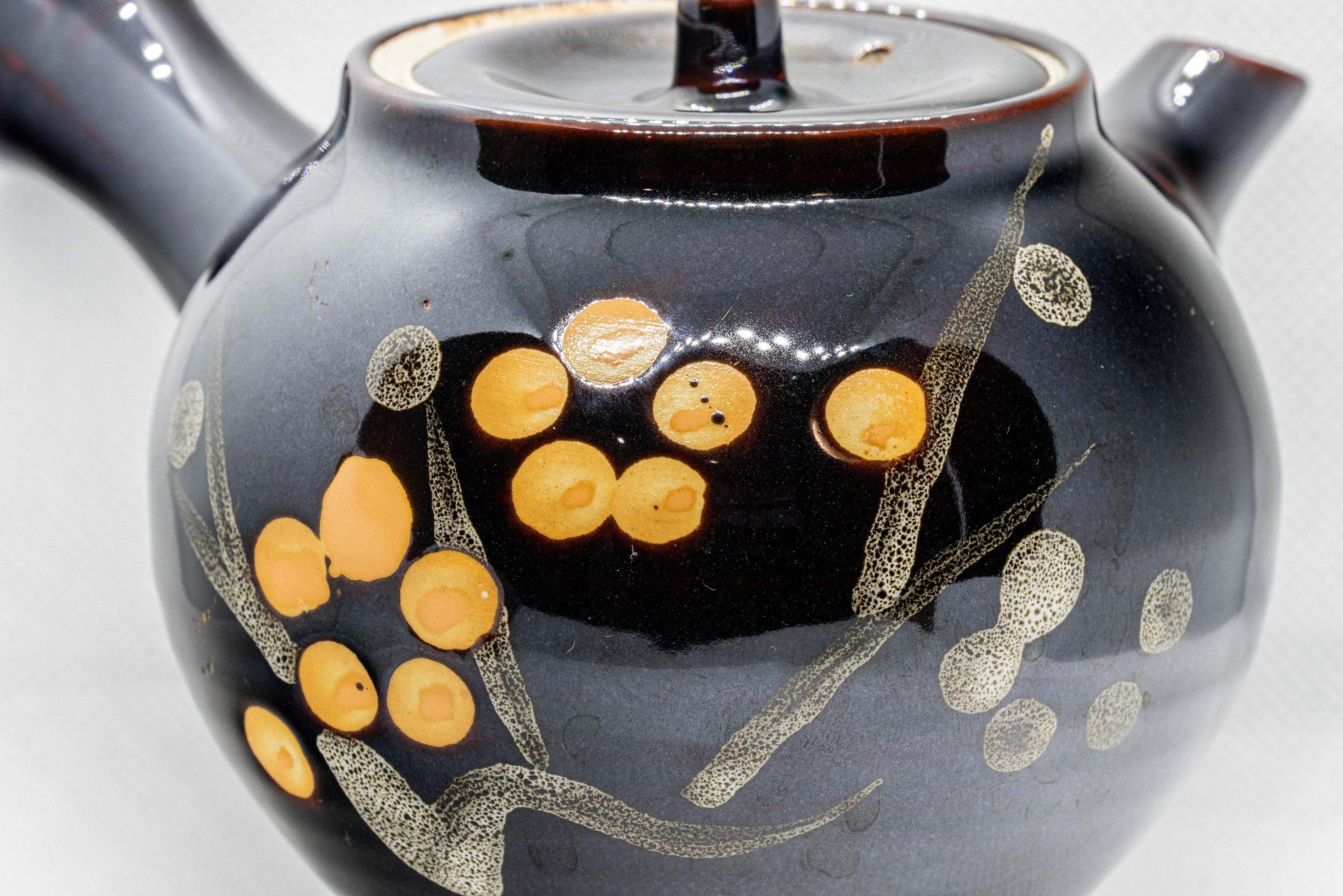 Japanese Kyusu - Tenmoku Maru-gata Arita-yaki Teapot - 400ml