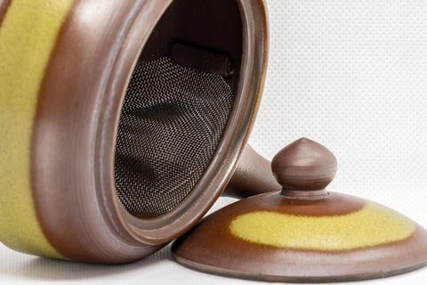 Japanese Kyusu - Hakeme Banko-yaki Teapot - 380ml - Tezumi