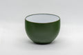 Tezumi — Japanese Teacup - Green Ryokudei Tokoname-yaki Yunomi - 110ml — front view from another angle