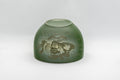 Tezumi — Japanese Teacup - Green Ryokudei Tokoname-yaki Yunomi - 110ml — top-down view of the interior