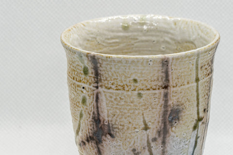 Japanese Teacup - Beige Tsutsu-gata Yunomi - 150ml