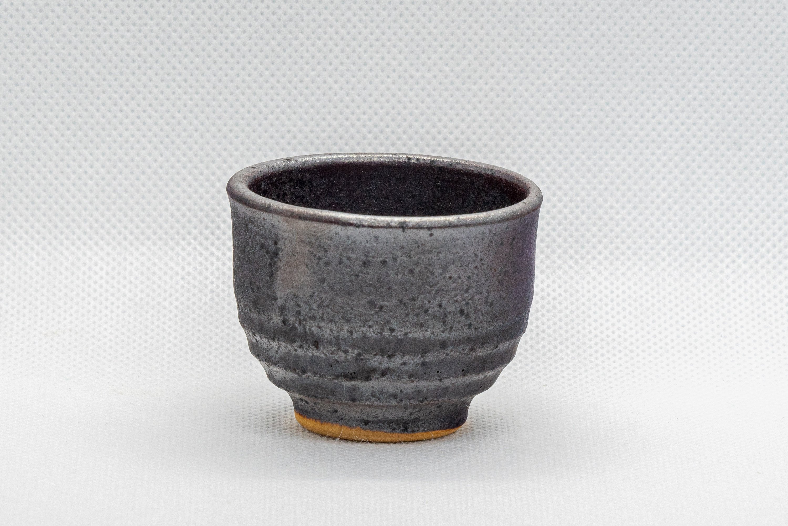Japanese Teacup - 桜伝 Iron Glazed Guinomi - 35ml