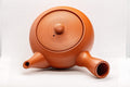 Japanese Kyusu - Tokoname-yaki Debeso Teapot - 350ml - top-down view showing the lid and knob