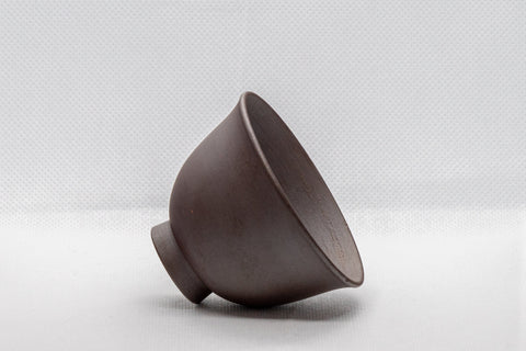 Japanese Teacup - Classic Banko-yaki Senchawan - 70ml - tilted view showing the flared rim