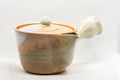 Tezumi — Japanese Kyusu - Hagi-yaki Do-ake Teapot - 300ml — side view showing the spout