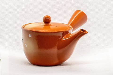 Japanese Kyusu - White Camellia Tokoname teapot - 260ml