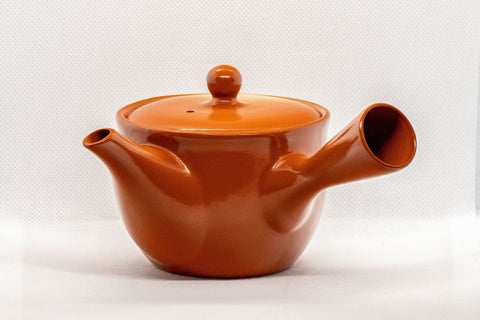 Japanese Kyusu - White Camellia Tokoname teapot - 260ml