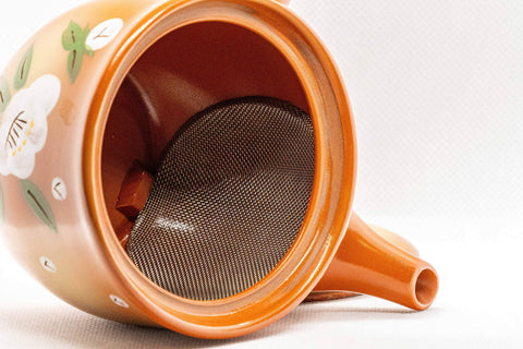 Japanese Kyusu - White Camellia Tokoname teapot - 260ml