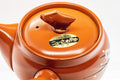 Tezumi — Japanese Kyusu - Year of the Pig Tokoname-yaki Teapot - 310ml — closeup of the decoration