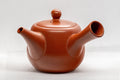 Tezumi — Japanese Kyusu - 高用 Calligraphy Tokoname-yaki Do-ake Teapot - 320ml — side view with the lid and side handle