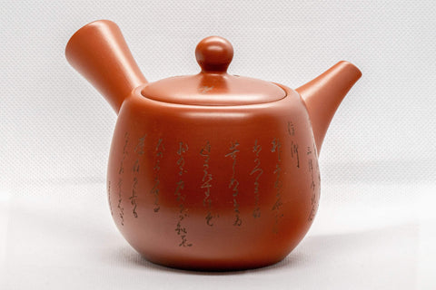 Japanese Kyusu - 高用 Calligraphy Tokoname-yaki Do-ake Teapot - 320ml - Tezumi