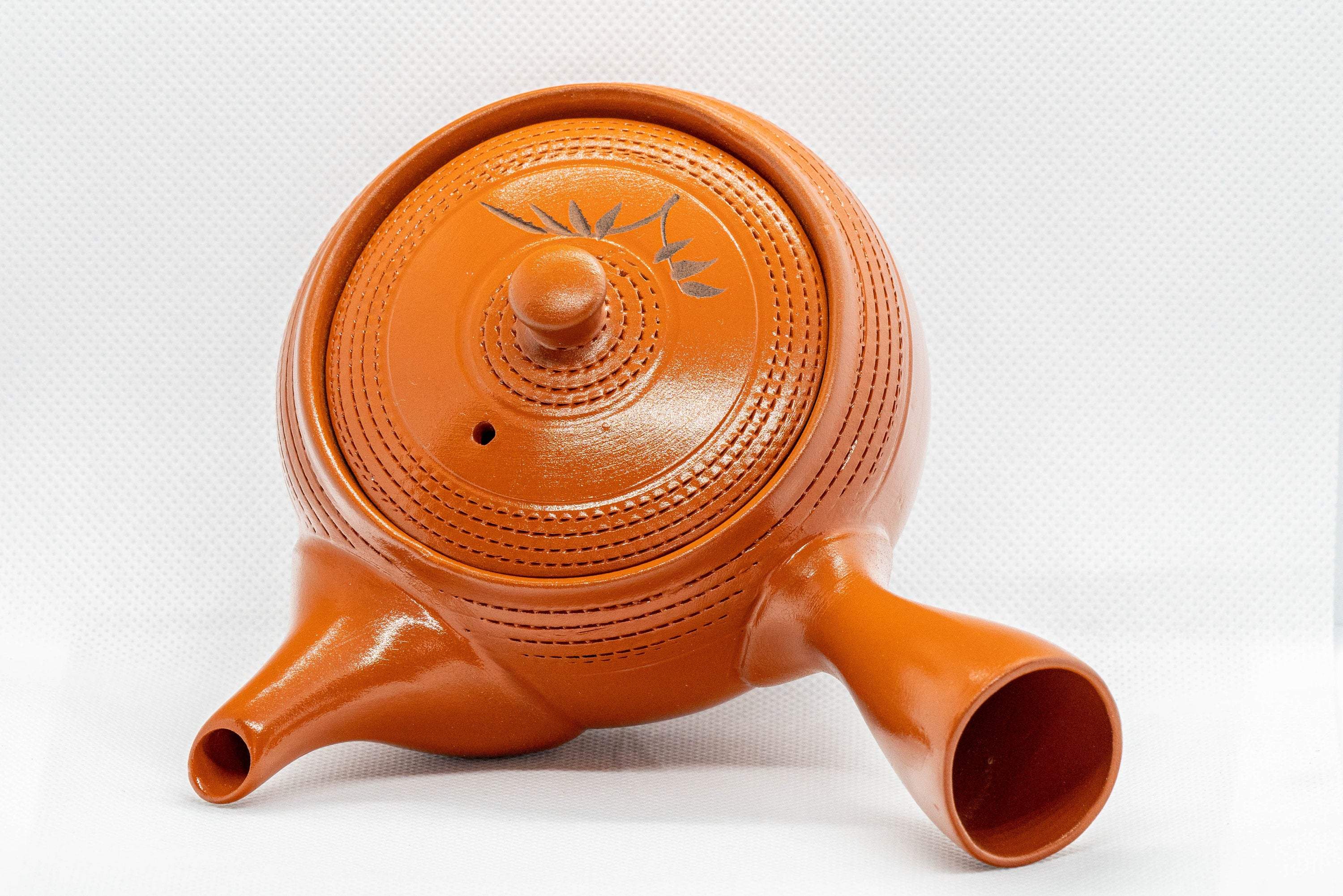 Japanese Kyusu - Bamboo Tokoname-yaki Obi-ami Teapot - 310ml - Tezumi
