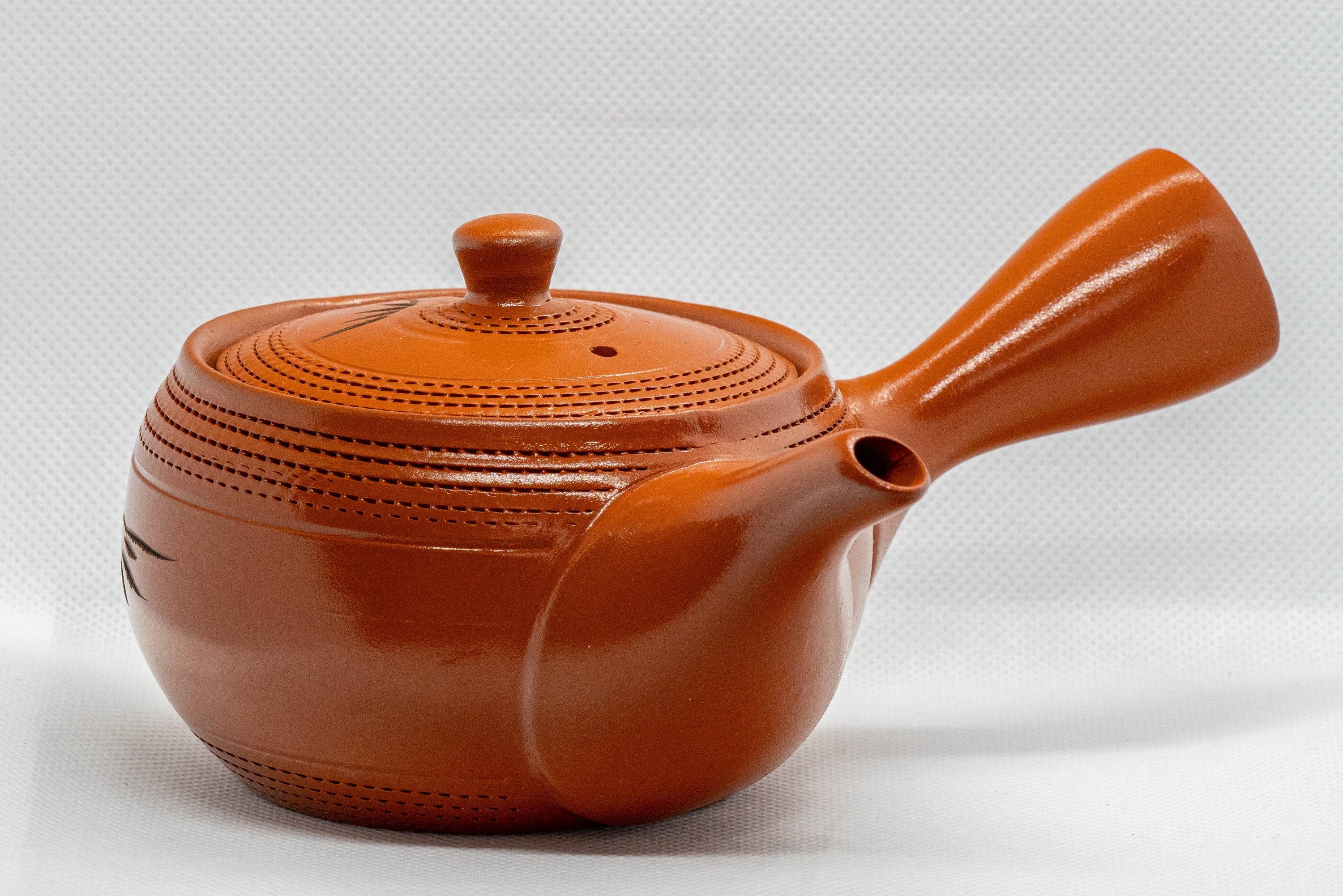 Japanese Kyusu - Bamboo Tokoname-yaki Obi-ami Teapot - 310ml - Tezumi