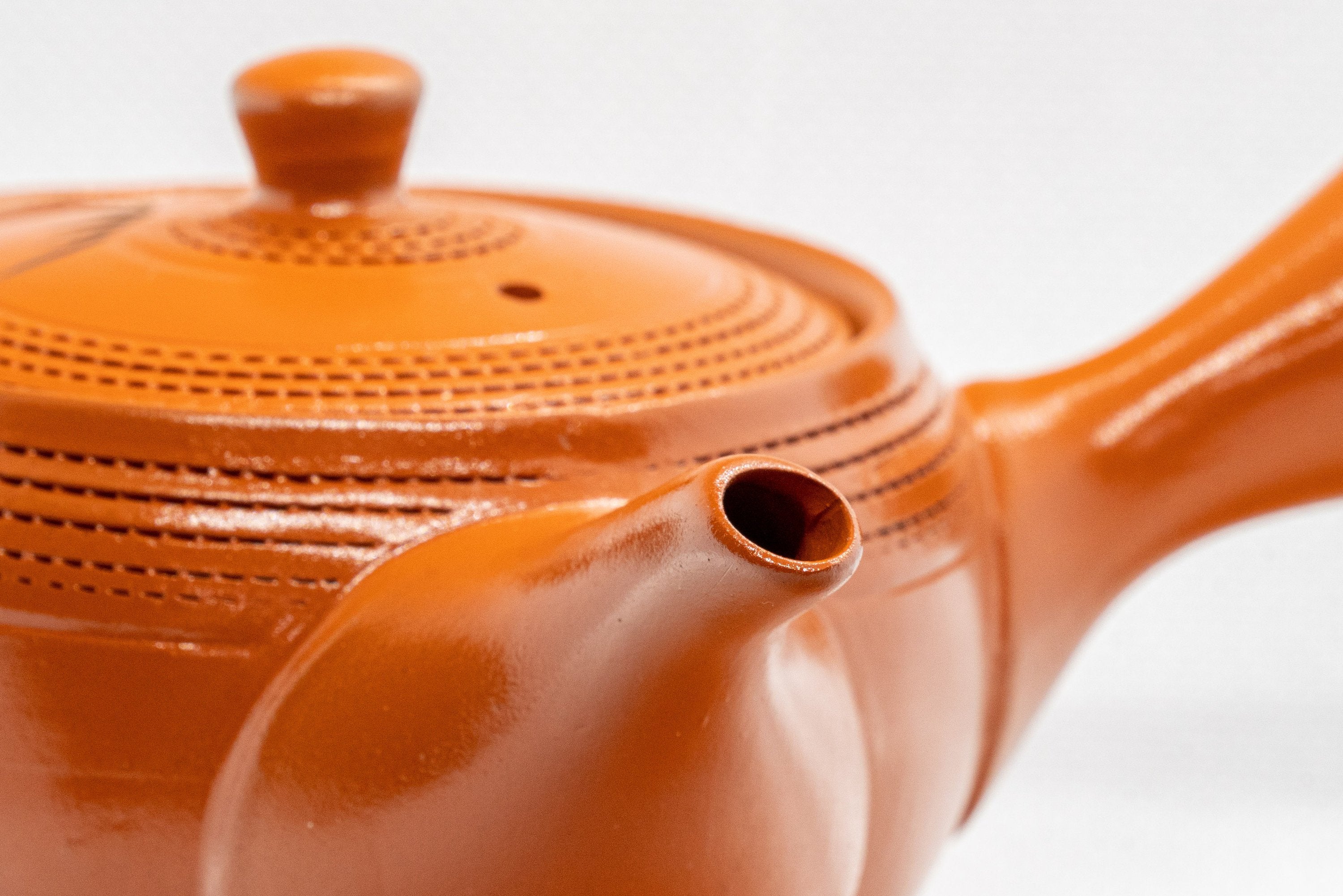 Japanese Kyusu - Bamboo Tokoname-yaki Obi-ami Teapot - 310ml - Tezumi