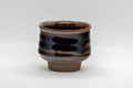 Japanese Teacup - 丹彩 Tenmoku Glazed Guinomi - 65ml - front view of the small cup